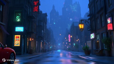 Relaxing Rainy Night In The City
