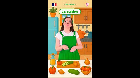 Learn the Rooms of the House in French 1 #kids #beginner #education #preschool #vocabulary