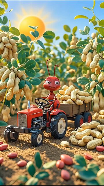 3D Ant collection Groundnut animation