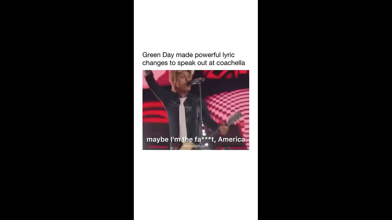 Green Day changes lyrics