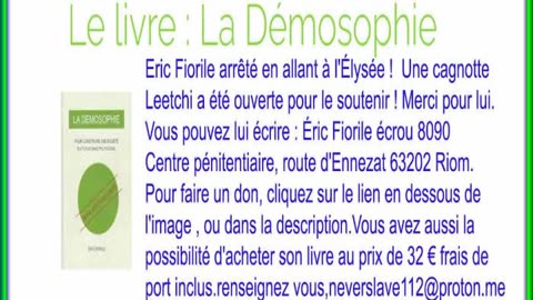 Eric Fiorile arrêté en allant à l'Élysée ! Une cagnotte leetchi a été ouverte pour le soutenir