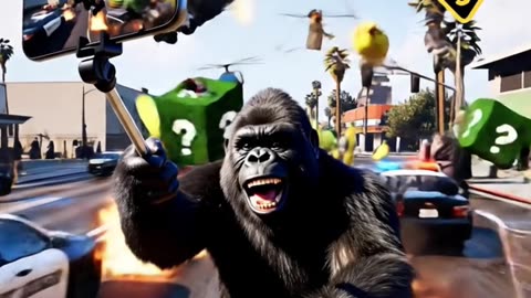 POV Gorilla Joins the L A Brain Rot Riots 🧠🔥