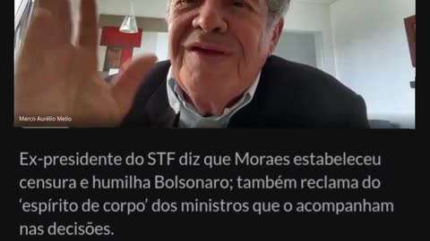ESTADÃO :STF vive uma extravagância e Moraes precisa ser levado ao divã, diz Marco Aurélio Mello