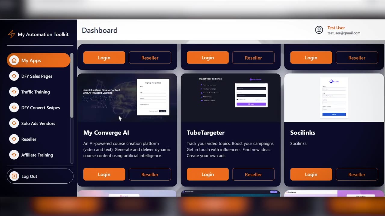 Automation toolkit demo: 11 Premium Apps to Dominate Content, Video, Leads, and Traffic in One Place