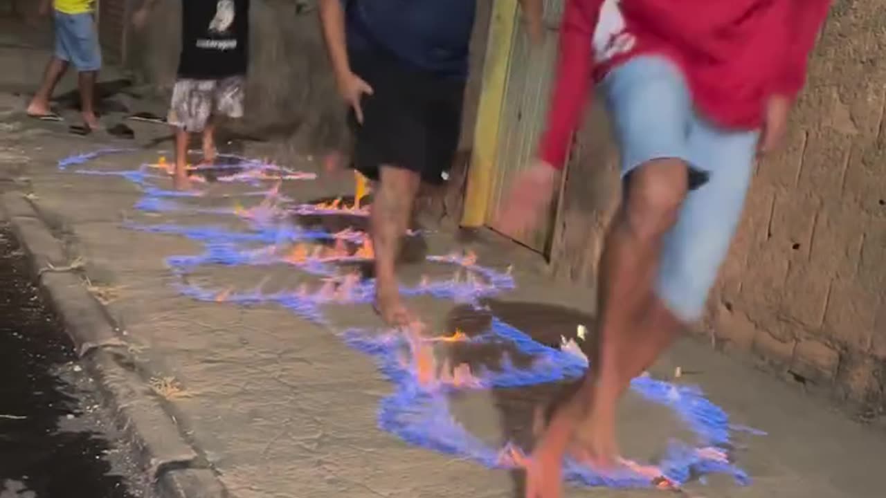 Extreme Fire Hopscotch: When 'The Floor is Lava' Gets REAL!