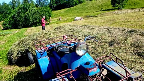 Traditional Haymaking in the Carpathian Mountains | Rural Life Vlog