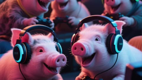 Cerdos Juegan Videojuegos Cerdos Inteligentes en 1 Minuto in Spanish