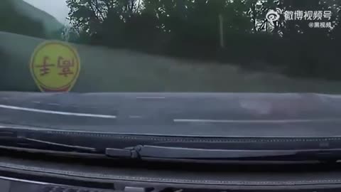 Overtaking a truck on curvy mountain road