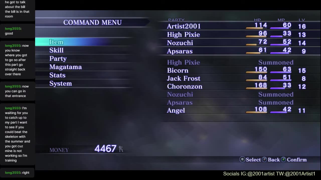 Shin Megsmi Tensei III Nocturne Remaster (Part 3) training for a boss fight