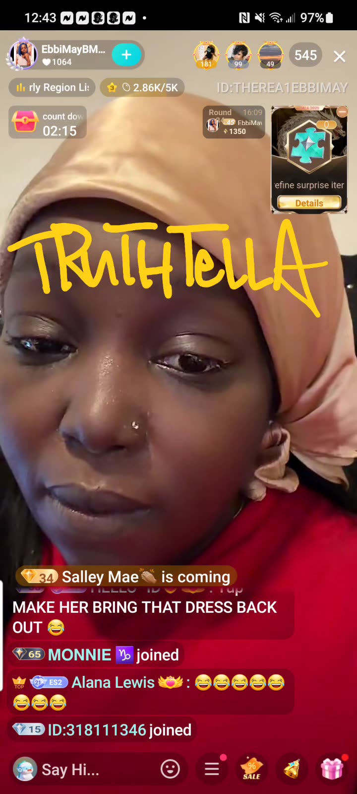 ROACHBAE EBBIMAY TELLS MADAM LO MY HUSBAND IS GONNA TAKE YOUR HEAD OFF IF YOU EVER VISIT TX AGAIN!