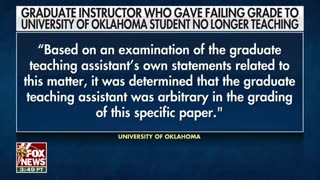 Oklahoma University fires transgender instructor after failing a Christian student
