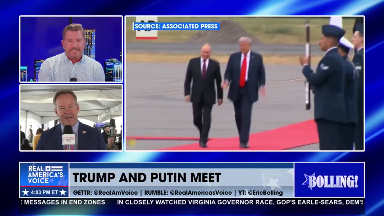 TRUMP’S GREETING OF PUTIN SETS THE TONE FOR THE ALASKA SUMMIT