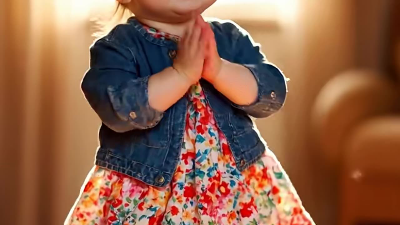 Cute baby dancing