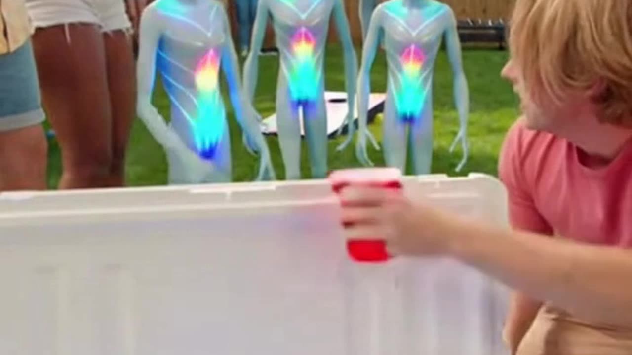 Aliens at the Backyard Beer Party