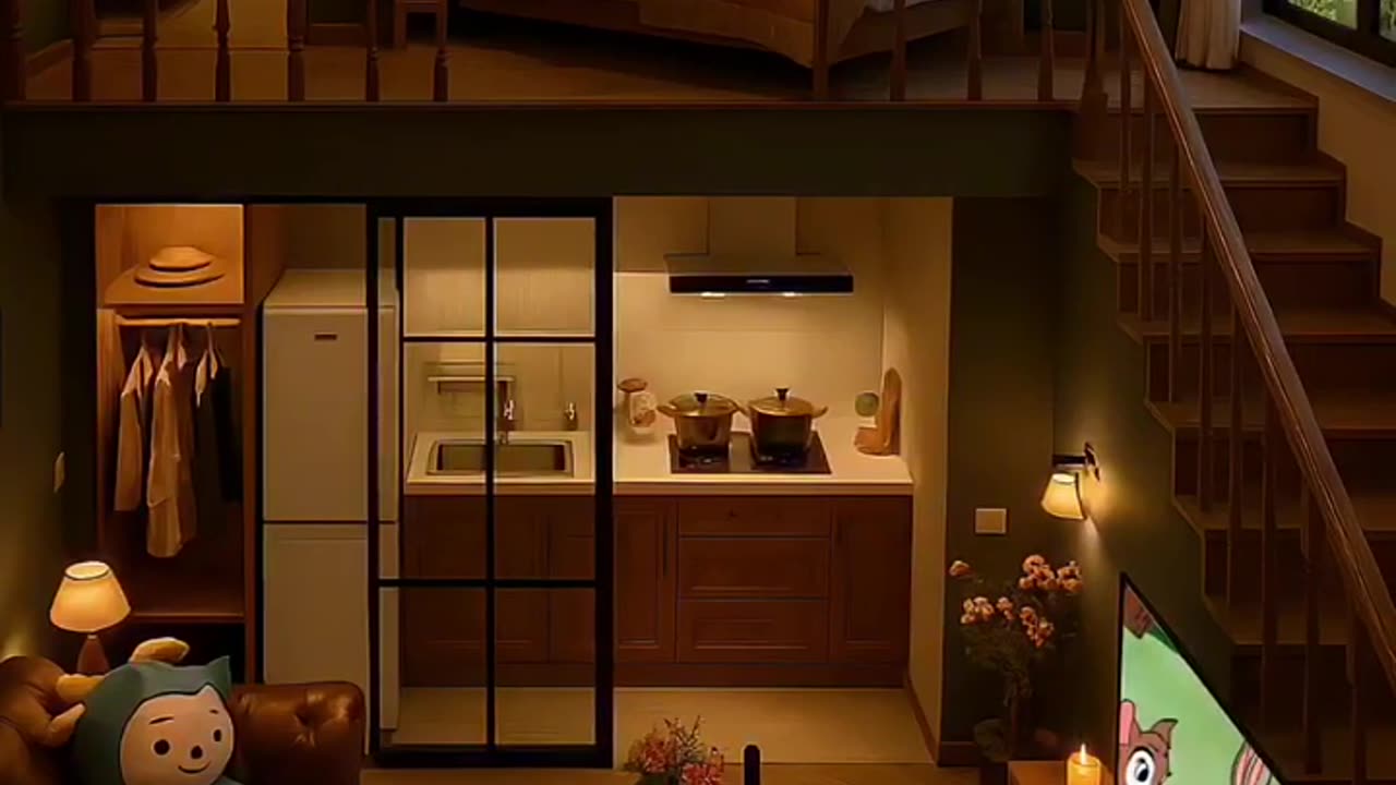 Cozy ASMR Rain Ambience in a Lofty Apartment | Relaxation Sounds