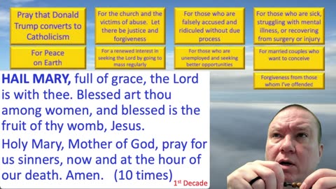 Mary's Daily Live Holy Rosary Prayer at 8:00 p.m. EDT 05/12/2025