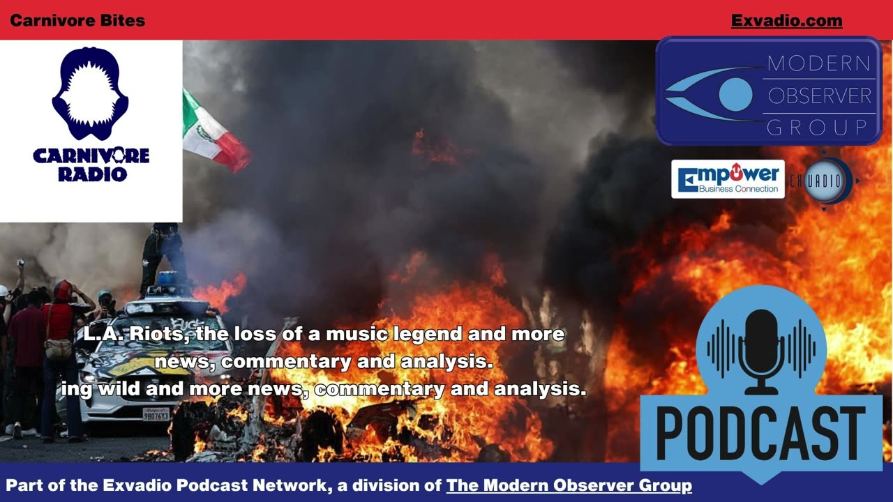Carnivore Radio News - 6-11-25 LA Riots and more- Ep 334
