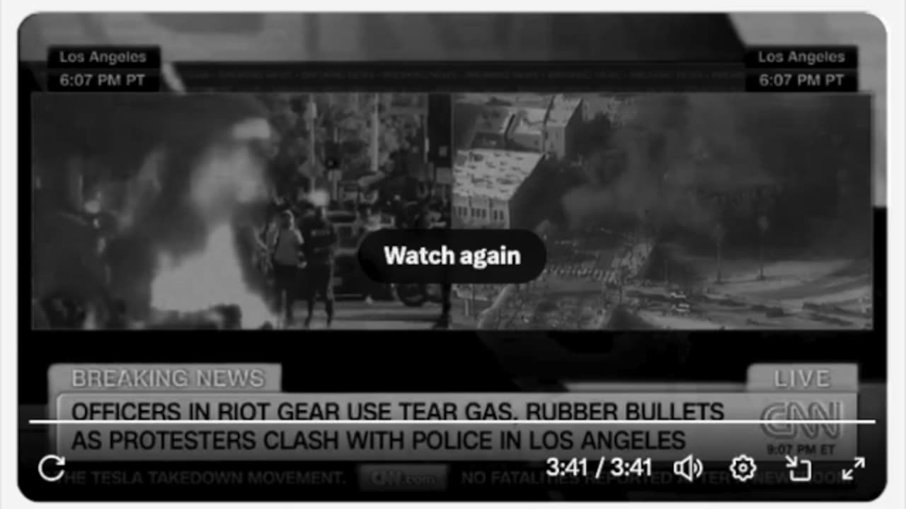 Clashes Between Activists and The National Guards Erupt in Los Angeles