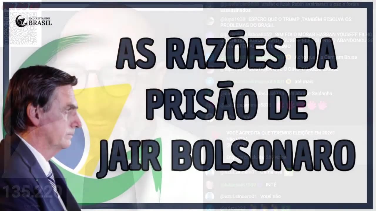 AS RAZÕES DA PRISÃO DE JAIR BOLSONARO - by Saldanha - Endireitando Brasil