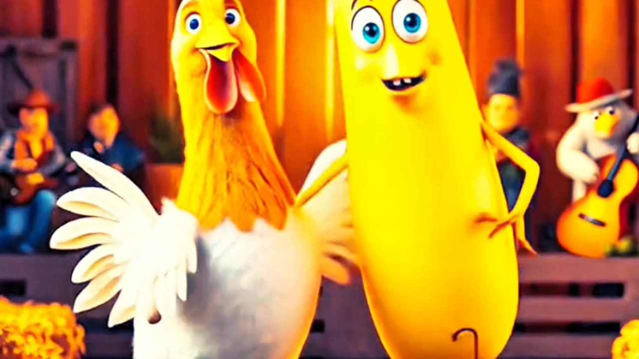 Chicken & Banana Dance… And It’s HYPNOTIC! �🍌💃 #Shorts