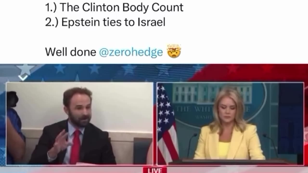 🔥 WHITE HOUSE BRIEFING ROOM SHOCKER: Clinton Body Count & Epstein’s Israel Ties FINALLY Discussed