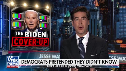 Watters: Democrats Knew Biden Was Fried