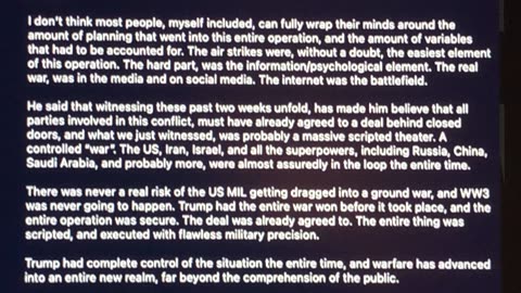 TRUMP PSY OP...STILL ONGOING....