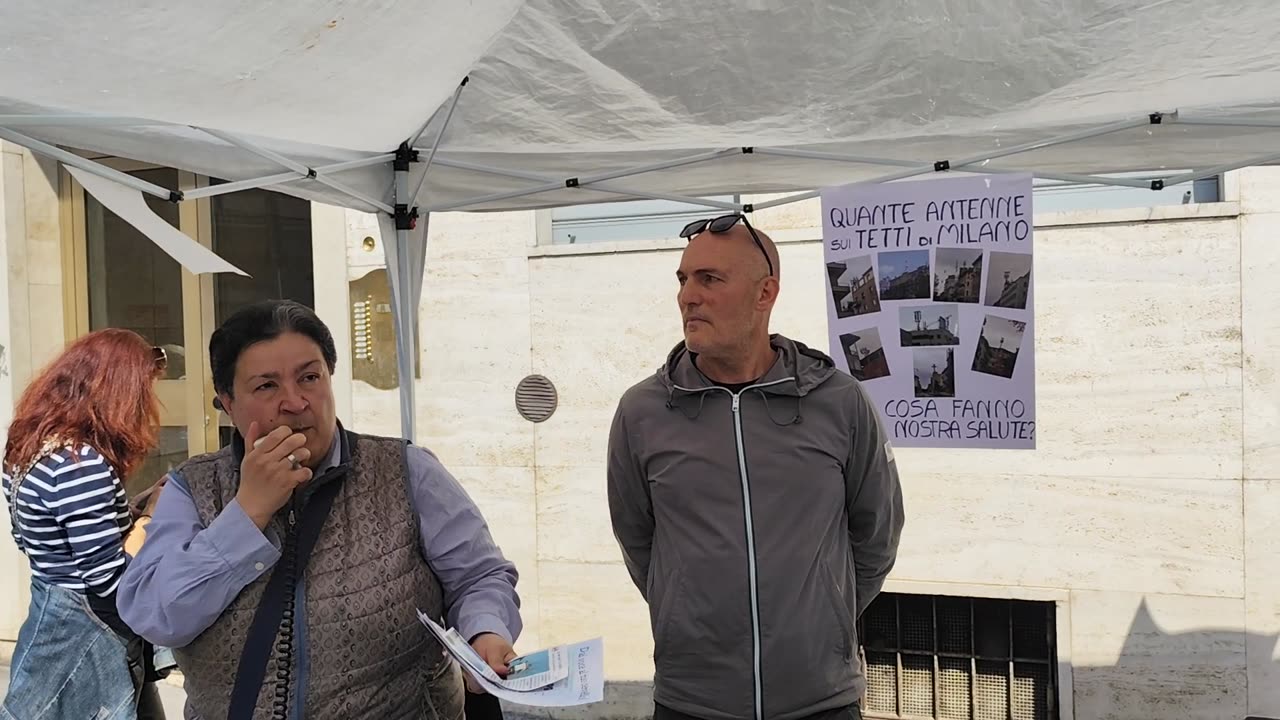 L'INIZIATIVA NO 5G ELETTROSMOG, A MILANO - Intervento di Cecilia De Sanctis