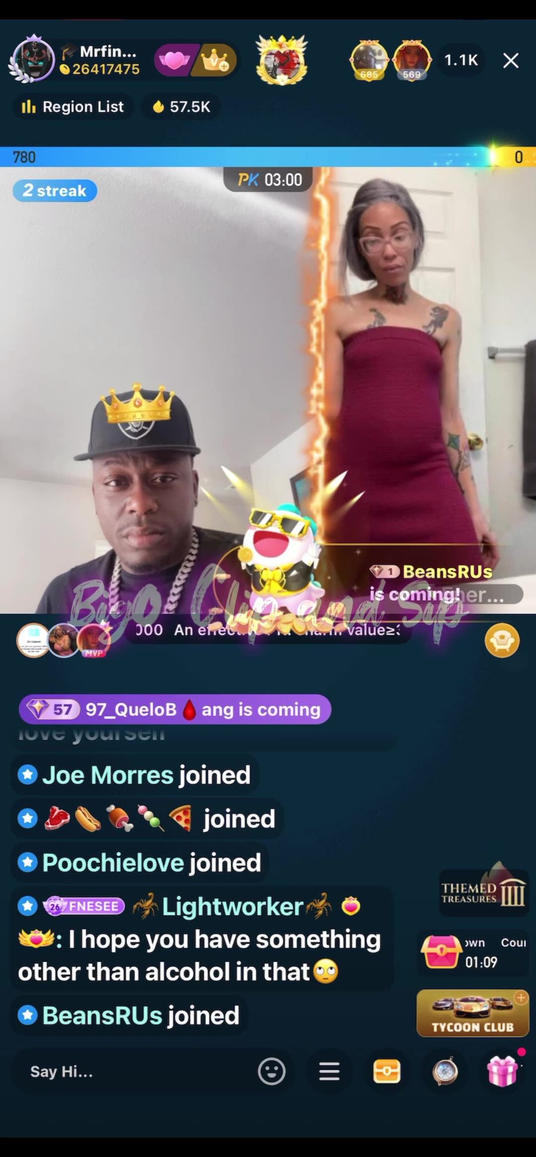 Finesse lines Energy whom is visibly pregnant n drinking liquor 6/18/25 #bigoclipandsip