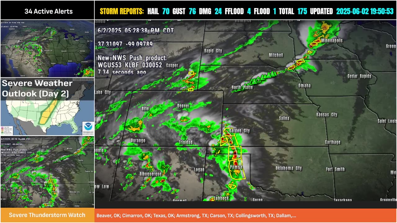 🚨 LIVE: Tornadoes, Damaging Winds & Hail Today!