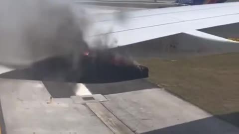 Delta Airlines plane caught on fire in Orlando on Monday.