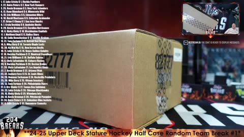 **24-25 Upper Deck Stature Hockey Half Case Random Team Break #1* [September 17, 2025]