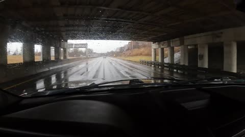 Driving Through Dead Man's Curve in Cleveland, Ohio | Winter Driving Adventure