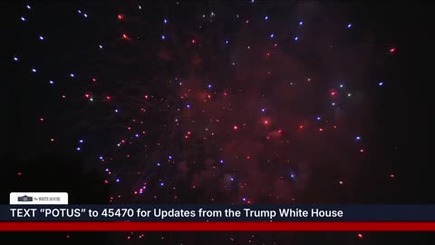 President Trump and the First Lady Attend the Fourth of July Celebration