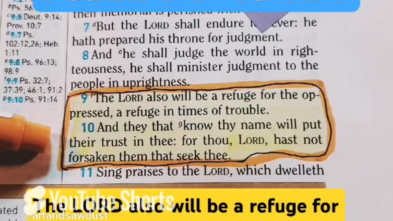 The LORD Also Will Be A Refuge For The Oppressed, A Refuge In Times Of Trouble..