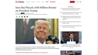 Iran's 40Mil Bounty on Trump Grows Next 9/11 Narrative - Who Benefits Folks?