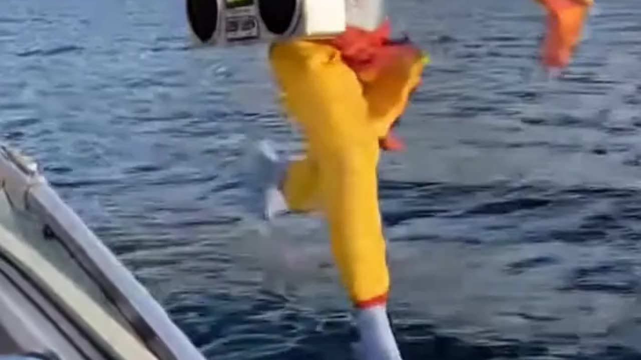 lord krishna running in water