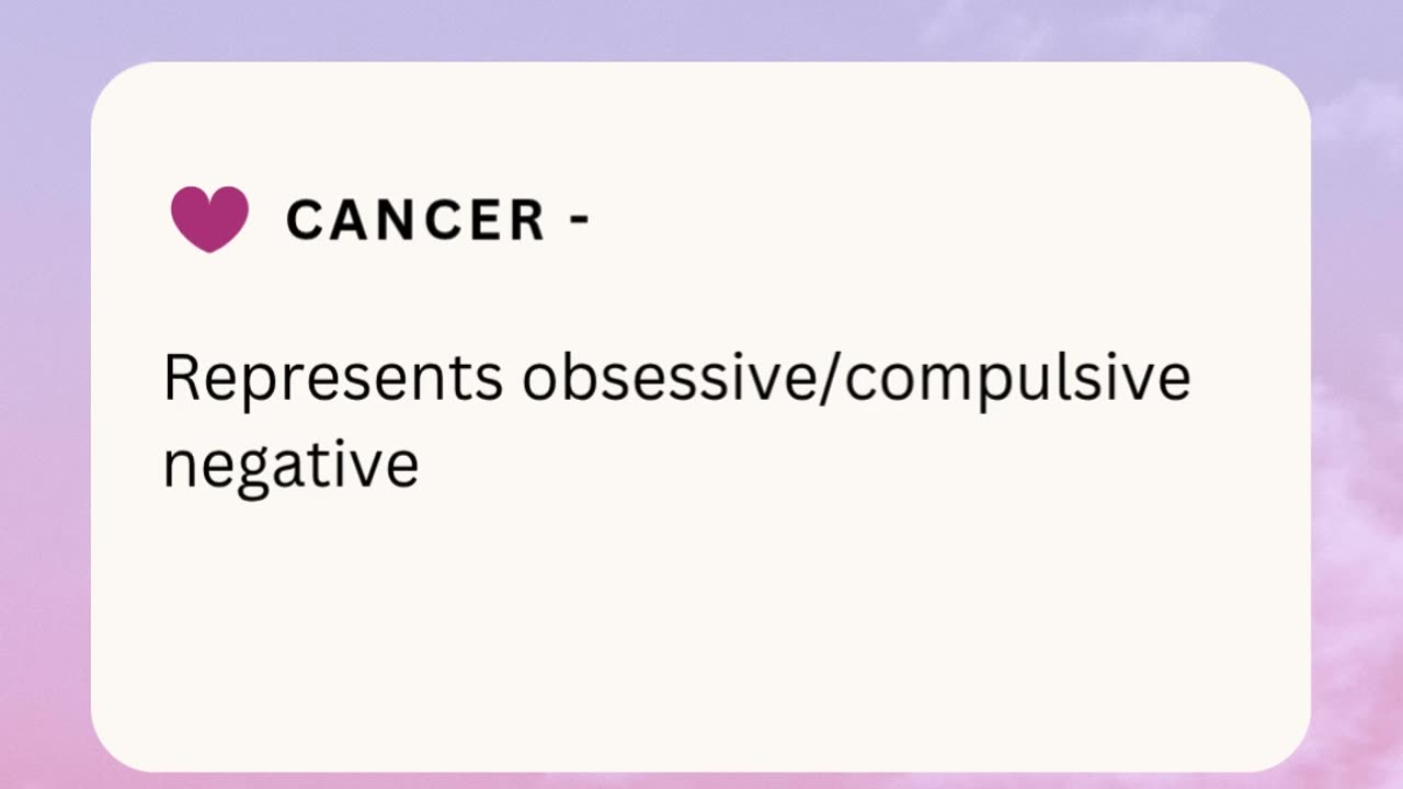 CANCER ❤️