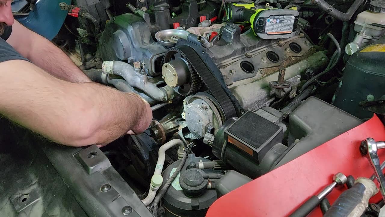 Infinity J30 timing belt, and look at the condition after 20 +years!