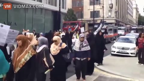 Muslim protest in London