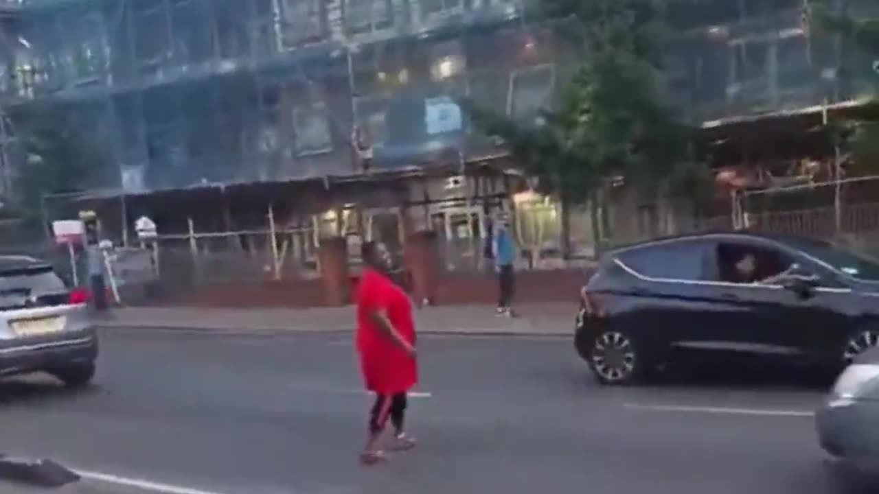 This is London. Why do they always climb on cars