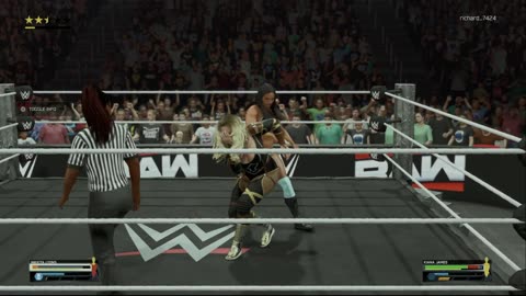 wwe 2k25 220 universe Nikkita Lyons VS Kiana James