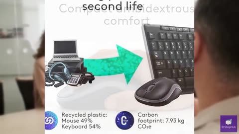 Logitech MK270 Wireless Keyboard and Mouse Combo for Windows, 2.4 GHz, 8 Multime