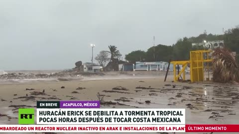 Erick se debilita tras impactar las costas de México