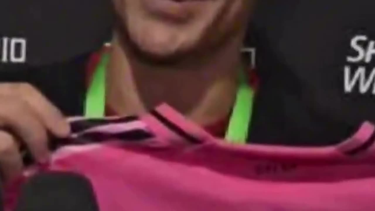 Leo Messi celebrates Inter Miami's later winner right in Atlas player's face