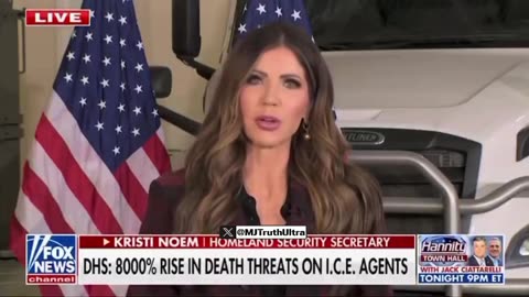Kristi Noem: There is a 8,000% Increase in Death Threats against ICE Agents