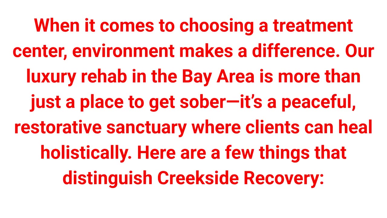 Creekside Recovery - Luxury Rehab in Bay Area, CA