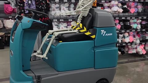 Skeleton Working for Walmart
