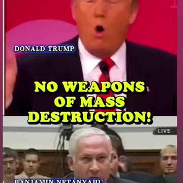 President Trump on Iraq and Netanyahu's lies