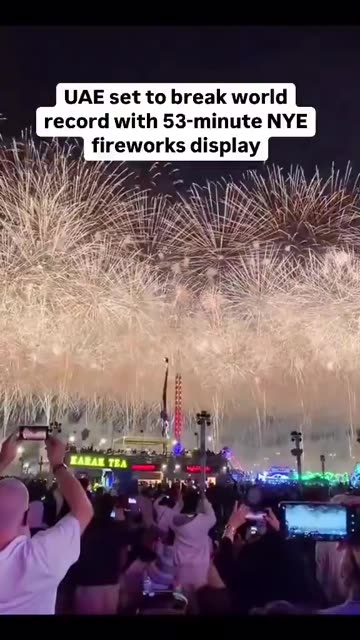 Abu Dhabi set to break world record with 53 minute non-stop New Year’s fireworks